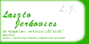 laszlo jerkovics business card